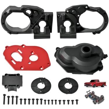 Imagem de RcThjia Transmission Motor Gearbox Housing Nylon Replacement Part for 1/10 Traxxas Drag Slash C10 Mustang 2WD VXL RC Upgrade Parts Replace 9493 9489 9490R