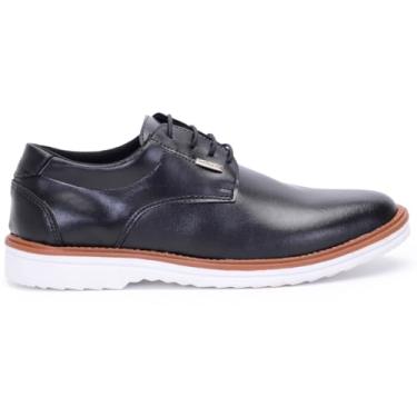 Imagem de Sapato Masculino Derby Social Casual Elegante Para Casamento Leve e Confortável (Preto, BR, Adulto, Numérico, 40)