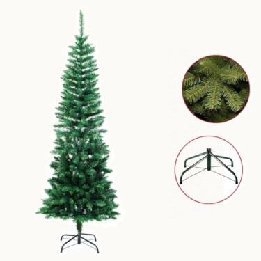 Imagem de Arvore de Natal Slim 360 Galhos 1.50 metros pé de ferro reforçado
