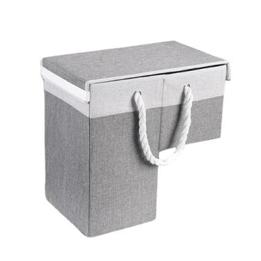 Imagem de WeiLaiKeQi Cesto de escada para armazenamento de escadas acarpetadas e de madeira Cesto de escada para itens domésticos, brinquedos e lanches