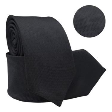 Imagem de Gravata Social Risco Fino Padrinho Evento - oem, Preta seta