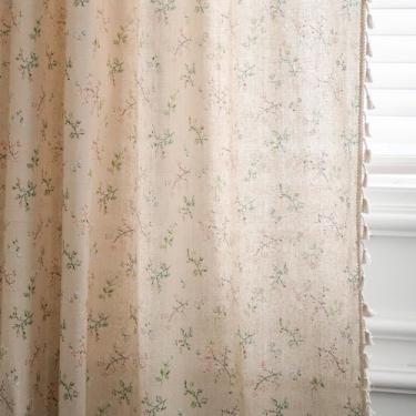 Imagem de Cortinas JOOJA Floral Boho Semi-Blackout 150x213cm 2 painéis