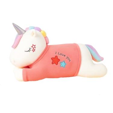 Imagem de Pelúcia Unicórnio de 50cm – Super Macia, Antialérgica e Fofa – Almofada Decorativa Infantil Colorida (ROSA)