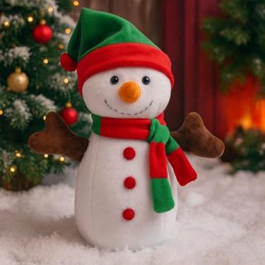 Imagem de Boneco De Neve Super Realista Igual A foto Desenho Animado Amigo Da Neve Frozen Delux Branquinho Presente Natal