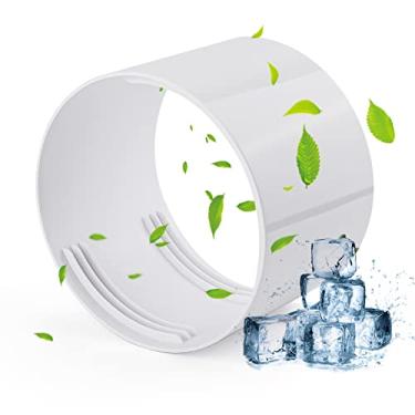 Imagem de Acoplador de mangueira de exaustão de ar condicionado portátil, adaptador de acoplador de mangueira de ar condicionado de 15 cm, conector de mangueira CA para extensão no sentido horário e