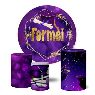 Imagem de Trio Capas Cilindro + Painel Sublimado 1,50m Formatura (K1FOR0011)