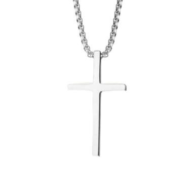 Imagem de Colar masculino de aço inoxidável com pingente de número de atleta unissex, One size, Aço inoxidável, Sem Pedra Preciosa