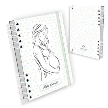 Imagem de Planner Da Gestante - Diário Da Minha Gestação - Capa Colors - Nisti P