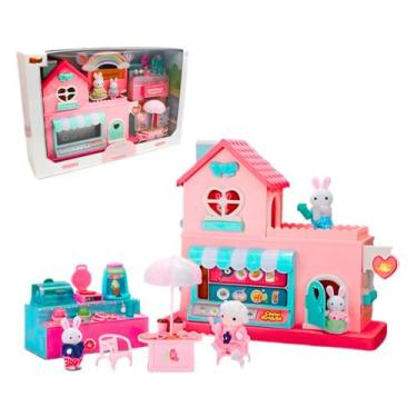 Imagem de Casinha Feliz Lanchonete Estilo Silvania Family Com Coelha De Aparênci
