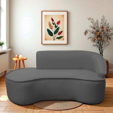 Imagem de Divã Recamier Curvo Sala de Estar Recepção Marrocos 200cm Lado Esquerd