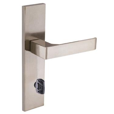 Imagem de Fechadura Banheiro Reta Espelho 6cm Latonado Quadratta Aliança