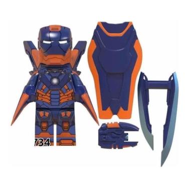 Imagem de Boneco Blocos De Montar Homem De Ferro Armadura Mk27