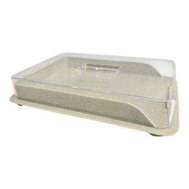 Imagem de Porta Frios Organizador De Geladeira Tampa Acrílico Plástico - Azzu