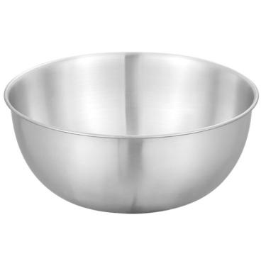 Imagem de Tigela Inox Bowl Bacia Cumbuca Preparo Receita Salada Fruta Multiuso Resistente Duravel Residencial Comercial