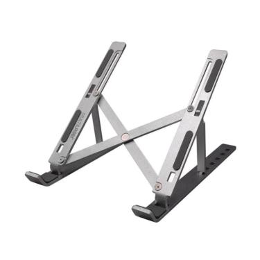 Imagem de Suporte Notebook Ajustavel Multilaser AC378 em Aluminio Prata