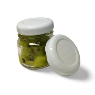 Imagem de Pote Vidro Pequeno, Kit 24 Potinho de Vidro 40ml Tampa Metálica Lembrancinha Aniversario Casamento Mini Pote(Branco)