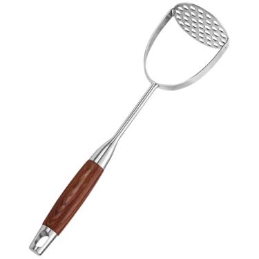 Imagem de Espremedor de batata de aço inoxidável 304, espremedor manual para batata doce e abóbora, ralador de comida de bebê multifuncional com alça pendurada