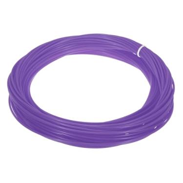 Imagem de PATIKIL Kit de reparo de vime, 20 m 2,4 mm redondo sintético material de vime tecido de vime de plástico conjunto de vime para artesanato DIY e fabricação de cestas de tecelagem, névoa de lavanda