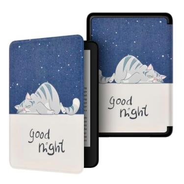 Imagem de Akacy Capa com padrão pintado para Kindle 15.2 cm paperwhite (10ª geração - edição 2018), capa protetora leve para Kindle edição 2018 10ª geração e-reader (14)