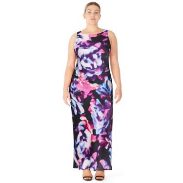 Imagem de City Chic Vestido feminino plus size - estampa Andi, Estampa neon, 25 Plus Size
