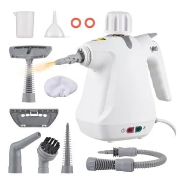 Imagem de Vaporizador, Limpador A Vapor Portátil Pressurizado para Múltiplas Superfícies com 11 Acessórios, Reservatório de 350ml(127V)