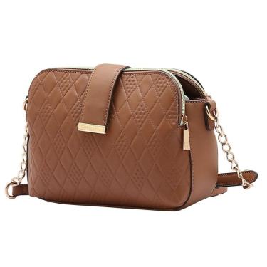 Imagem de Bolsa Feminina Moderna Alça Corrente Fecho Ecler Chenson