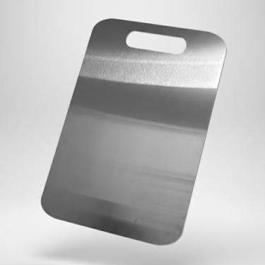 Imagem de Local Service Tábua de Corte Higiênica em Aço Inox, Prateado, Retangular, 40,5 x 27,5 cm, Antibacteriana, Própria para Lava-Louças