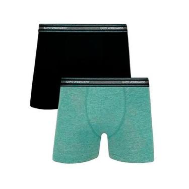 Imagem de Kit/2 Cueca Boxer Lupo 00523-088 Adulto Algodão Com Elastano T. P/GG, 