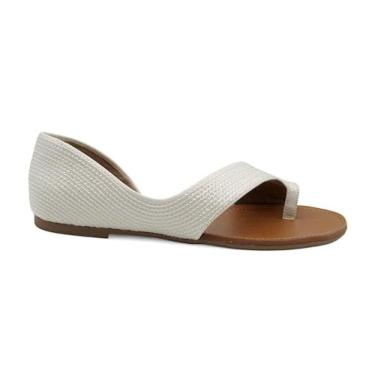 Imagem de Sandália Rasteirinha Feminina Valentina 272175 Lantejoulas