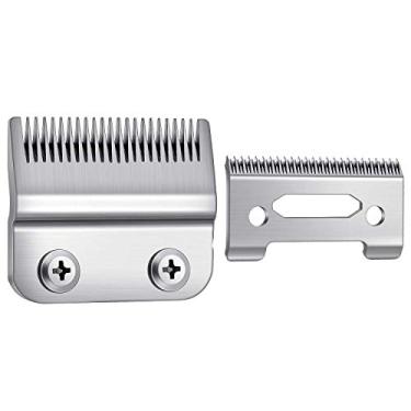 Imagem de 2 peças de Cutter Tijela Cabelo Substituição para WAHL Trimer Elétrico Barbear Trimmers Aço Inoxidável Resistente à Corrosão ao Desgaste Fácil Desmontar Acessórios Incisivos e Suaves
