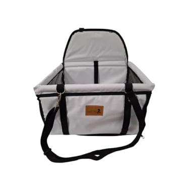 Imagem de Cadeirinha Assento Cadeira Pet de Carro para Cães Cachorro Gatos ATÉ 10KG -Transporte Passeio Viagem(Branco)