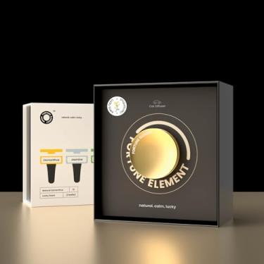 Imagem de Difusor de carro Fortune Element com clipe de ventilação de ajuste universal [perfume da sorte inspirado/aroma natural sem líquido/longa duração/seguro e limpo] - Osmanthus natural