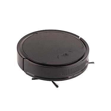 Imagem de Acouto Aspirador de pó robô de Varredura Inteligente - Robô Automático Controlado por Aplicativo de 9W Com Caixa de Poeira de 400ML, Adsorção, Sensores Anticolisão e Limpeza Eficiente de Pisos Planos