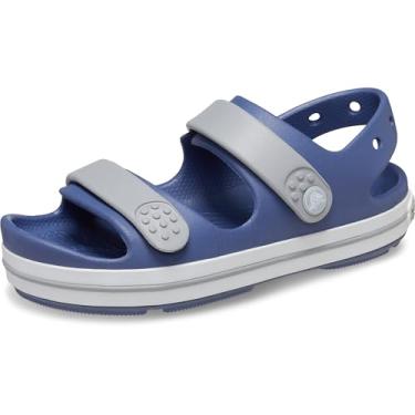 Imagem de Crocs Sandálias Crocband Cruiser para crianças, Bijou azul/cinza claro, 1 Little Kid