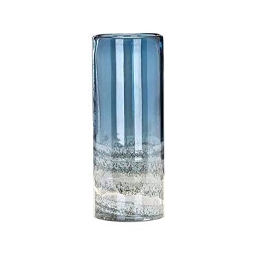 Imagem de Vasos para decoração de casa mesa de jantar simples de luxo vaso criativo sala de estar arranjo de flores vaso de vidro decoração de flores vasos de flores decoração de casa (tamanho: cinza) ()