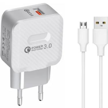 Imagem de Carregador Turbo Qualcomm 3.0, Micro Usb V8, 1 Metro, 3a,  Sumexr