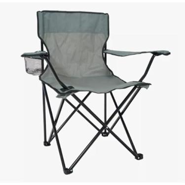 Imagem de Cadeira De Praia DobráVel — ConstruçãO Robusta, Ideal Para Pesca E Acampamento(Cinza)