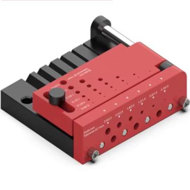 Imagem de T0012 Round Stick Punching Positioner | Precision Drill Guide Jig for Model Building, Woodworking & DIY |Adjustable Locator with Scales (T0012)