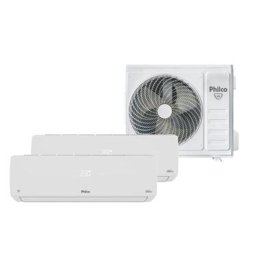 Imagem de Ar Condicionado Bi Split Inverter Philco 2x9000 BTU/h Quente e Frio PAC18QV - 220 Volts