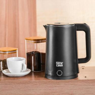 Imagem de Chaleira Elétrica Bene Casa Elegance 1,7L Aquece Super Rapido, Preta, 
