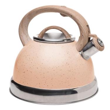 Imagem de Chaleira de inducao com apito 3l granito chef bege aluminio - LYOR