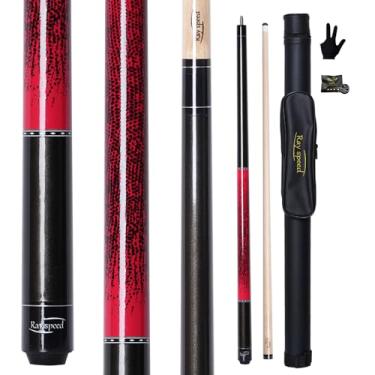 Imagem de Ray speed Taco de sinuca com aderência impressa em 3D e ponta de 13 mm - Perfeito para jogos de precisão, taco de sinuca de baixa deflexão para maior precisão, ideal para entusiastas de tacos de