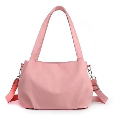 Imagem de EFDNK-HB Bolsa casual leve e versátil - Bolsa tiracolo de nylon à prova d'água com vários bolsos para mulheres diariamente, rosa, One Size