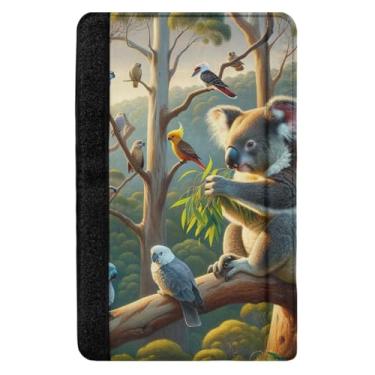 Imagem de TSENQUE Capa para cinto de segurança Koala and Birds Capa de cinto de segurança para cinto de segurança almofada de ombro para adultos e crianças