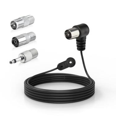 Imagem de SZSAUTO Antena de rádio FM 75 Ohm FM para sistema de música Onkyo Yamaha Marantz Bose Wave Indoor Digital HD Rádio FM Bluetooth Receptor estéreo AV Áudio Vídeo Home Theater