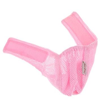 Imagem de LOVIVER focinheira ajustável para gatos com malha anti-mordida ótima para animais de estimação – Rosa, P