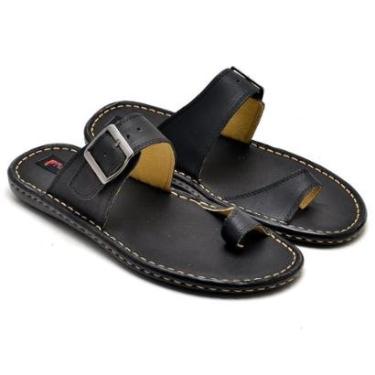 Imagem de Chinelo Masculino Ranster Casual em Couro Legítimo Confortável e Durável-Masculino