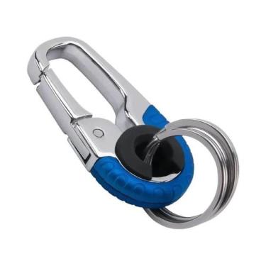 Imagem de Chaveiro De Aço Inoxidável Masculino Com Mosquetão Para Escalada E Ace