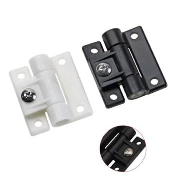 Imagem de Dobradiças de amortecimento pretas com torque ajustável para armários industriais e móveis, 1 peça (branca)