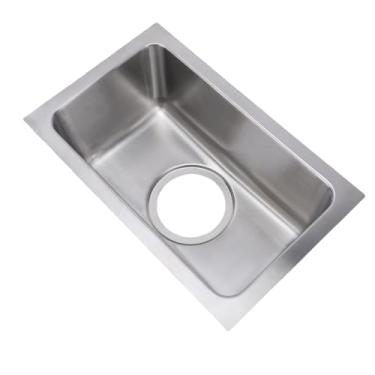 Imagem de Generic 13,39 X 8,27 X 5,31 pol. Pia de Barra Suspensa, Pia de Cozinha Pequena Tigela única de Montagem Superior, Barra de Aço Inoxidável 304 Sobremontada Feita à Mão Com Filtro de